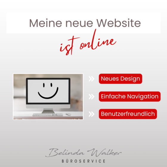 Neue Website - Belinda Walker