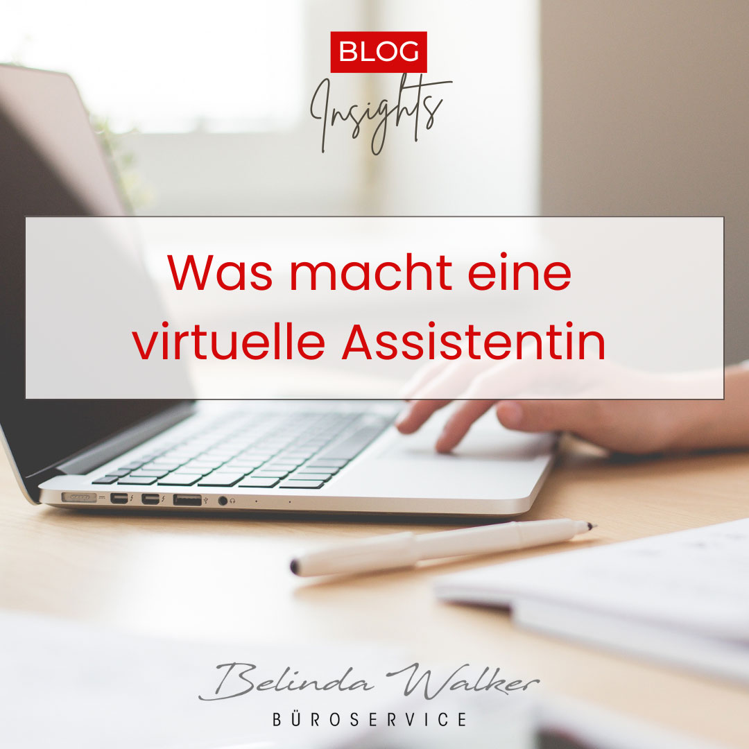 Was macht eine virtuelle Assistentin - Belinda Walker